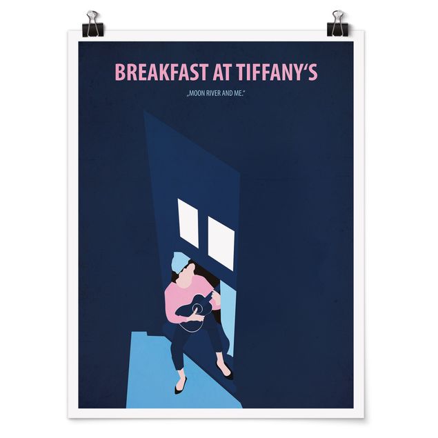 Tavlor porträtt Film Posters Breakfast At Tiffany's
