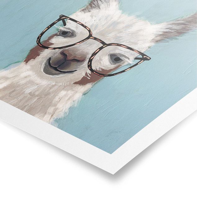 Tavlor modernt Lama With Glasses II