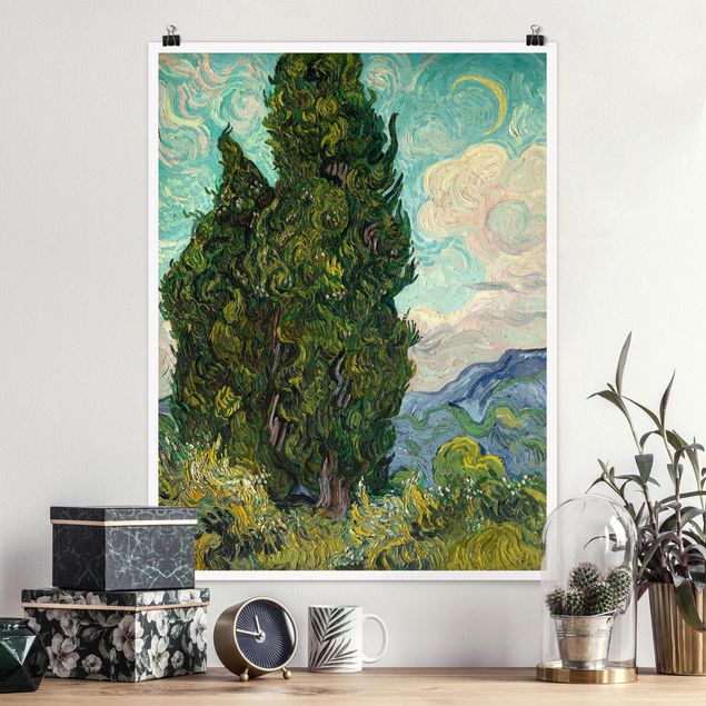 Konststilar Impressionism Vincent van Gogh - Cypresses