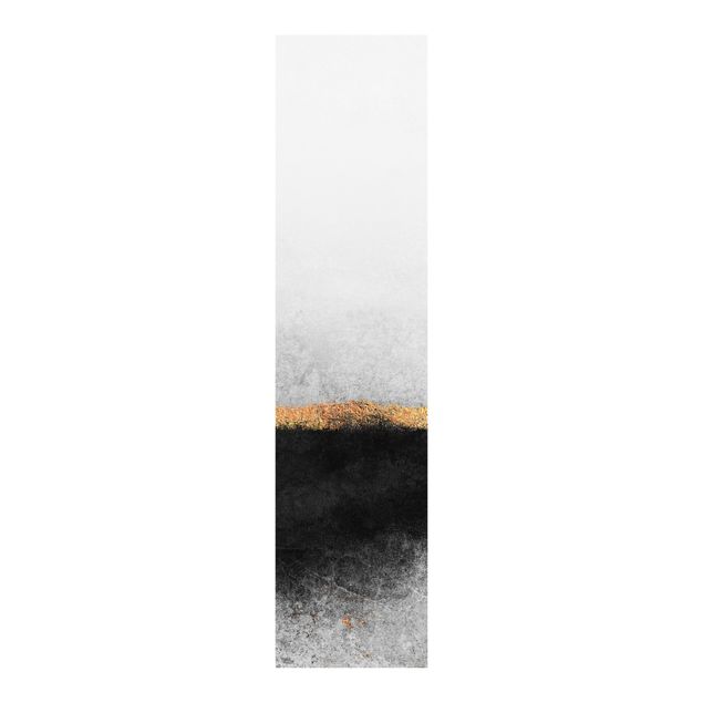 Panelgardiner mönster Abstract Golden Horizon Black And White