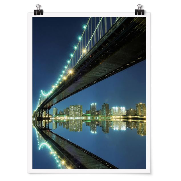 Tavlor arkitektur och skyline Abstract Manhattan Bridge