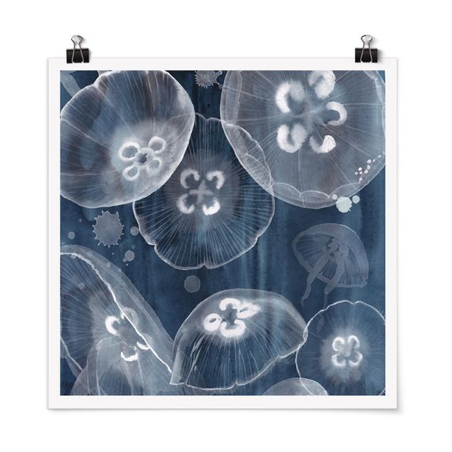 Tavlor modernt Moon Jellyfish II