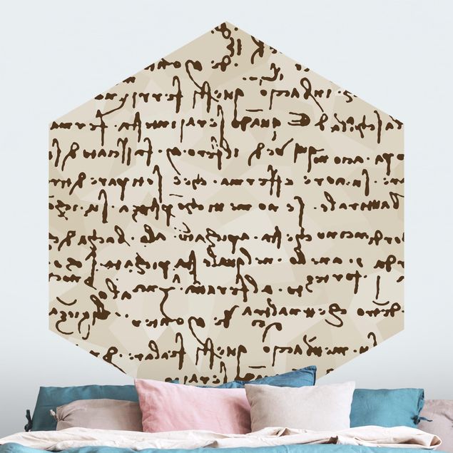 Tapeter modernt Da Vinci Manuscript