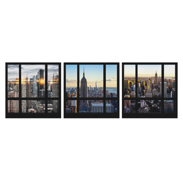 Tavlor modernt Window Views Of New York
