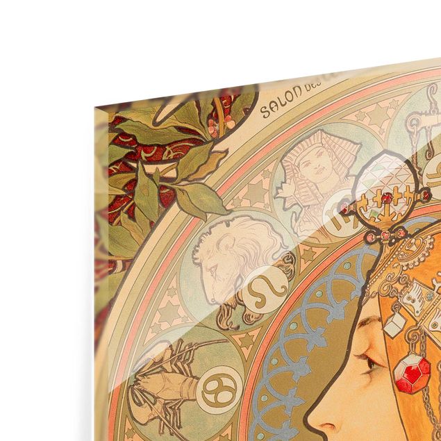 glasskivor kök Alfons Mucha - Zodiac