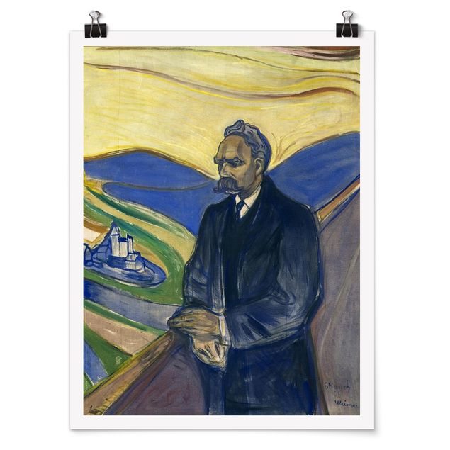 Konstutskrifter Edvard Munch - Portrait of Friedrich Nietzsche