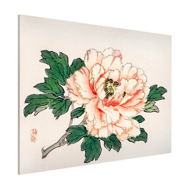 Kök dekoration Asian Vintage Drawing Pink Chrysanthemum