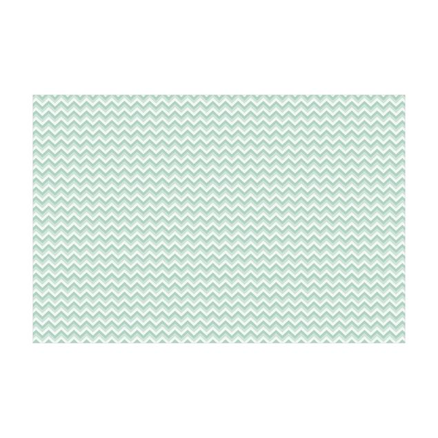 stora mattor No.YK38 Zigzag Pattern Green