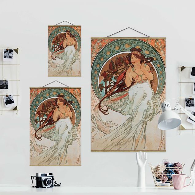 Tavlor porträtt Alfons Mucha - Four Arts - Music
