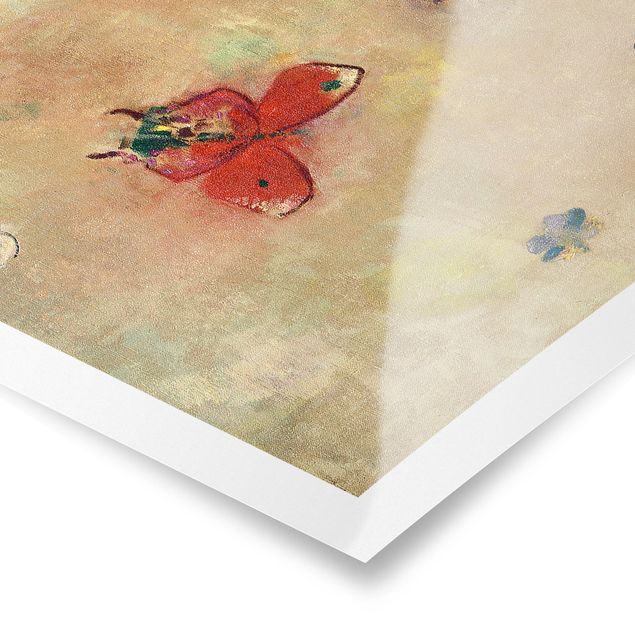 Posters djur Odilon Redon - Colourful Butterflies