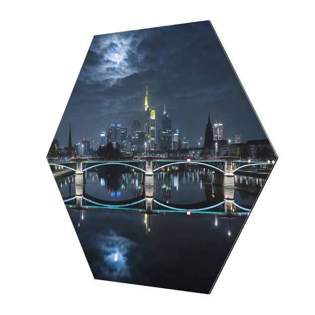 Hexagonala tavlor Frankfurt At Full Moon
