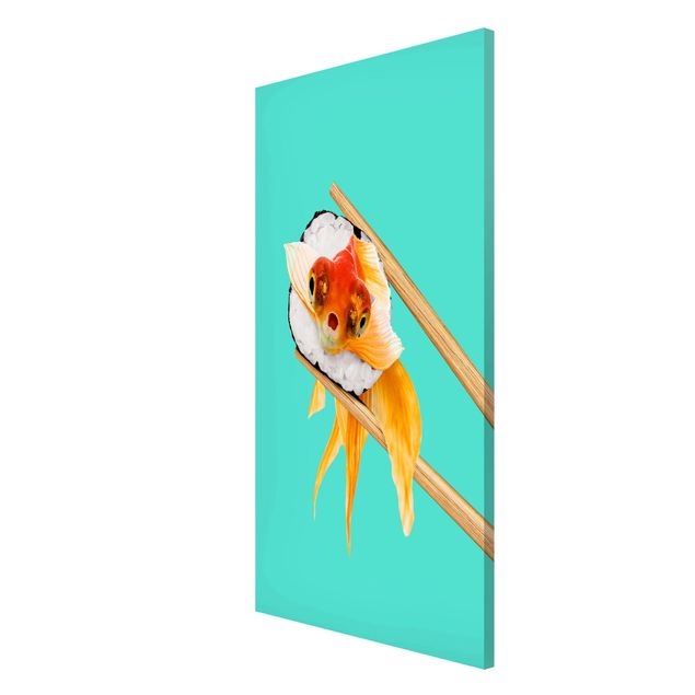 Magnettavla djur Sushi With Goldfish