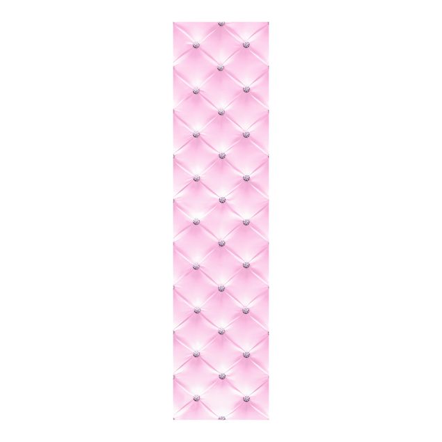 Panelgardiner mönster Diamond Light Pink Luxury