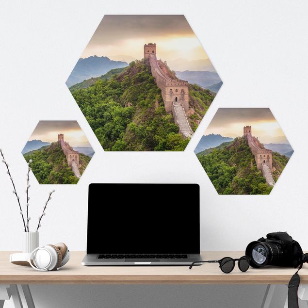 Hexagonala tavlor The Infinite Wall Of China