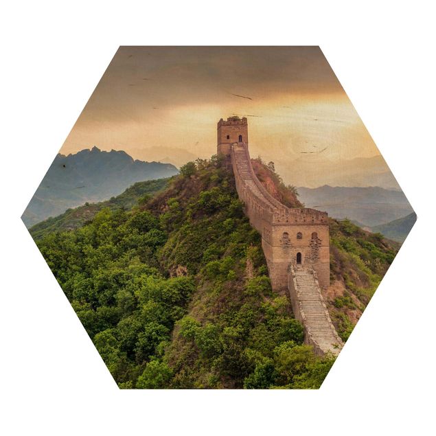 Trätavlor landskap The Infinite Wall Of China