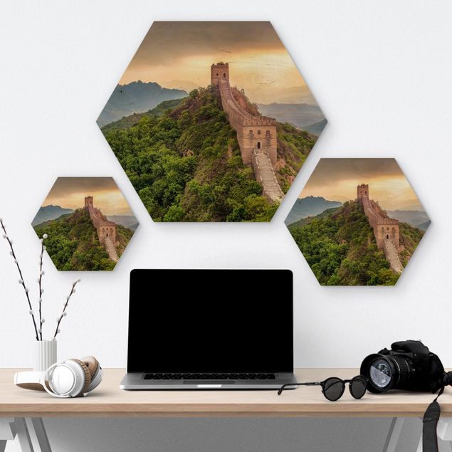 Hexagonala tavlor The Infinite Wall Of China