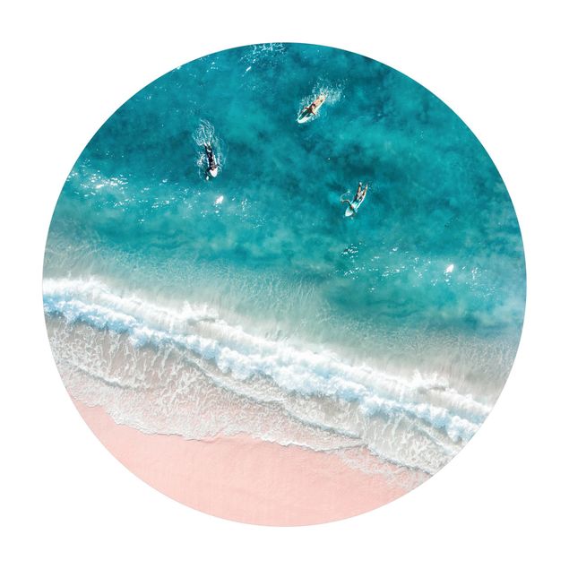 Tavlor Gal Design Three Surfers Paddling To The Shore