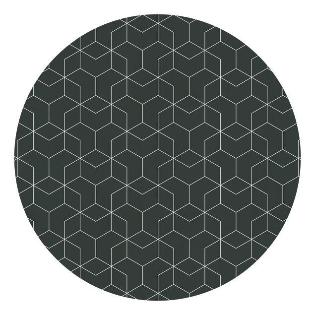 Mönstertapet Three-Dimensional Cube Pattern