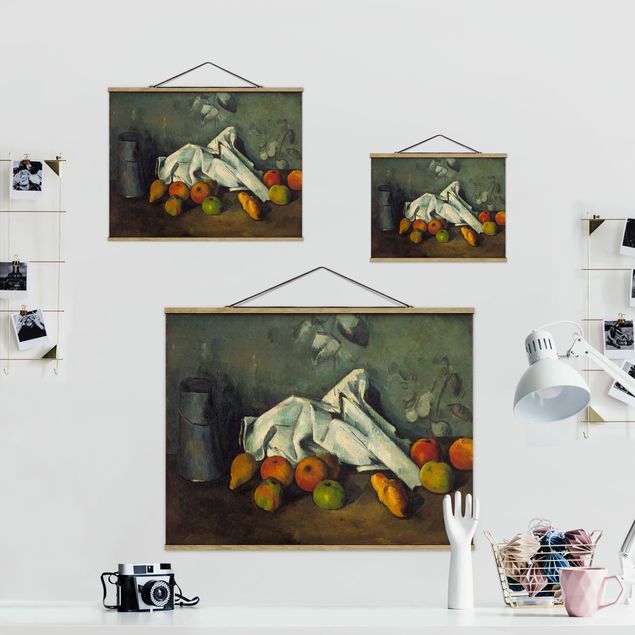 Tavlor frukter Paul Cézanne - Still Life With Milk Can And Apples