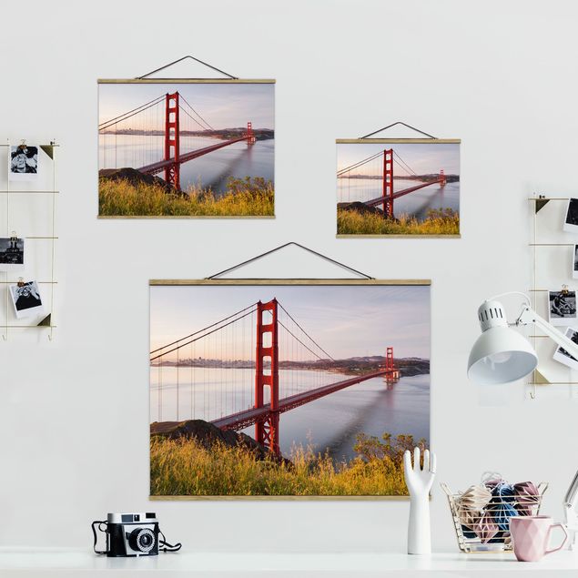 Tygtavlor Golden Gate Bridge In San Francisco