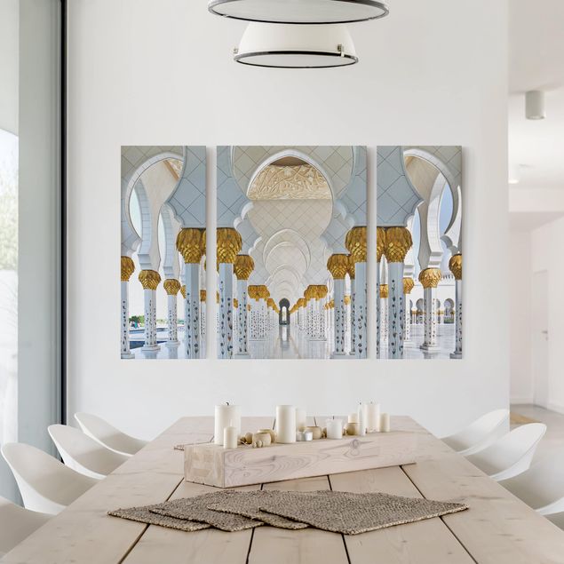 Canvastavlor Arkitektur och Skyline Mosque In Abu Dhabi