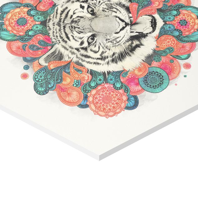 Tavlor Illustration Tiger Drawing Mandala Paisley