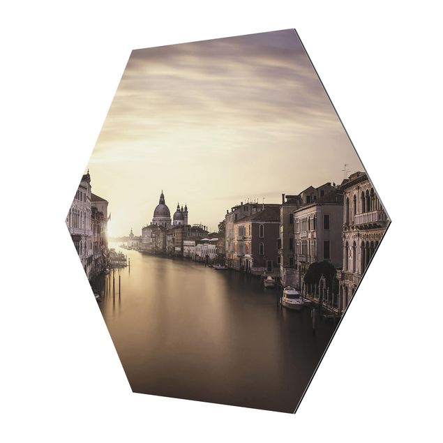 Hexagonala tavlor Evening In Venice