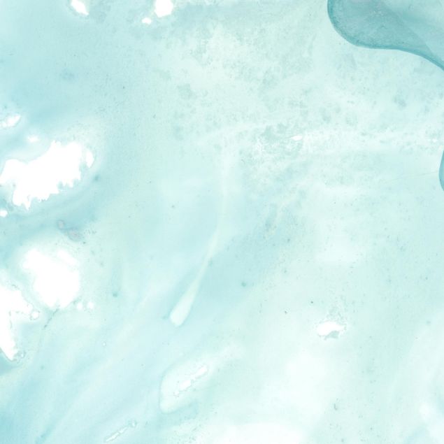 Självhäftande folier turkos Emulsion In White And Turquoise I