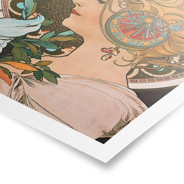 Posters konstutskrifter Alfons Mucha - The Feather