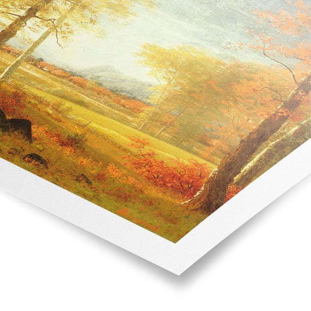 Konststilar Albert Bierstadt - Autumn In Oneida County, New York
