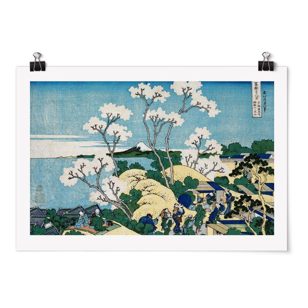 Tavlor landskap Katsushika Hokusai - The Fuji Of Gotenyama