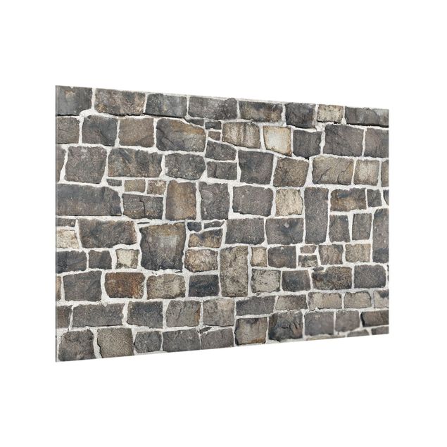 Stänkskydd kök glas sten utseende Crushed Stone Wallpaper Stone Wall