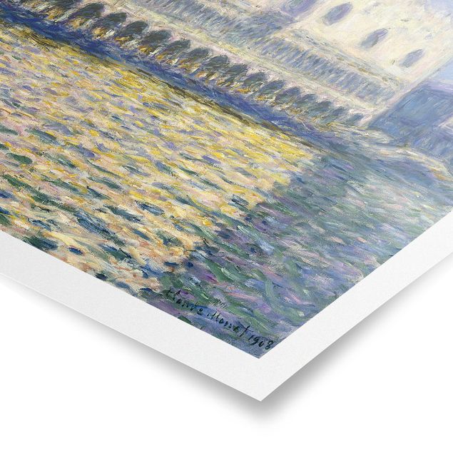 Posters arkitektur och skyline Claude Monet - The Palazzo Ducale
