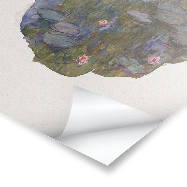 Tavlor blommor WaterColours - Claude Monet - Water Lilies (Nympheas)