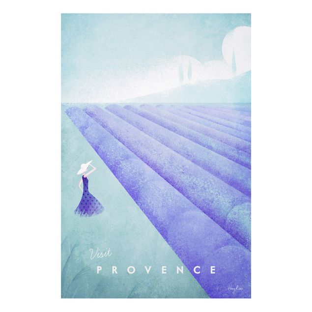 Tavlor arkitektur och skyline Travel Poster - Provence