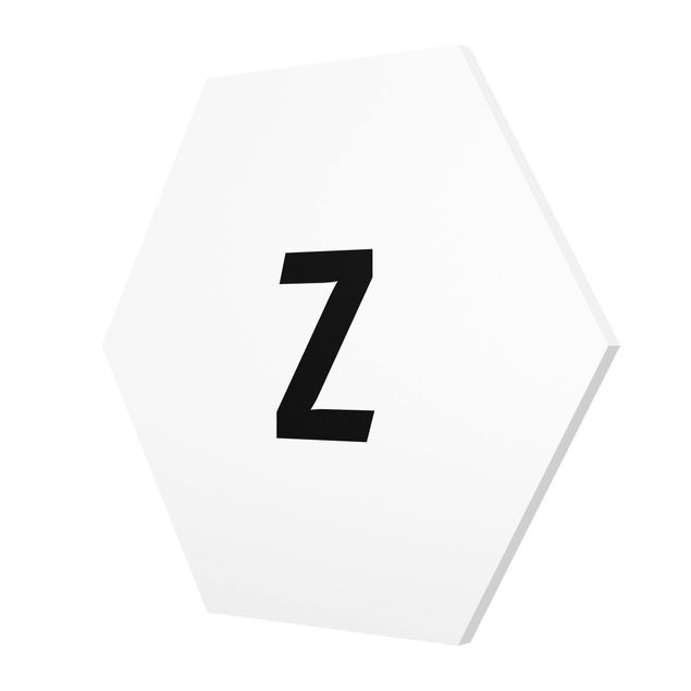 Hexagonala tavlor Letter Z White