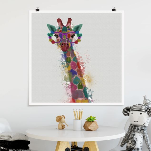 Tavlor giraffer Rainbow Splash Giraffe