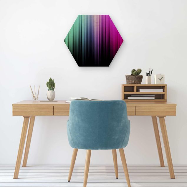 Hexagonala tavlor Rainbow Display