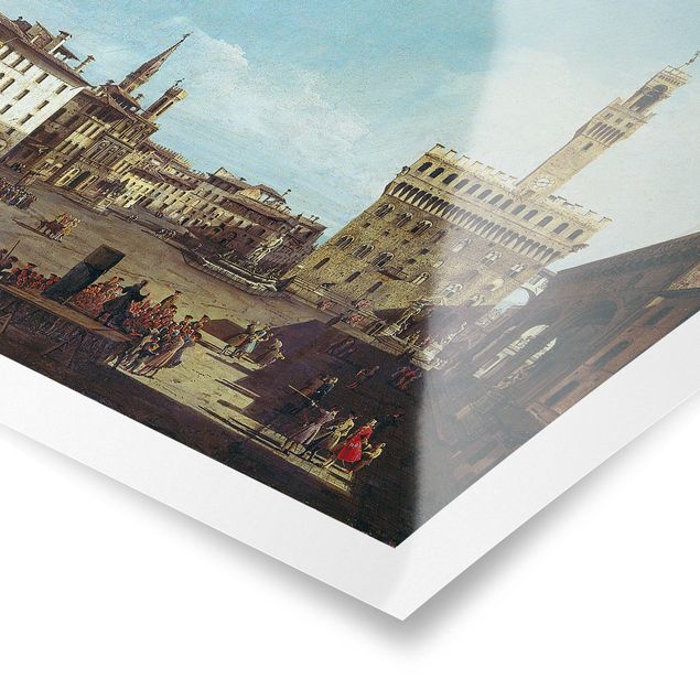 Konststilar Bernardo Bellotto - The Piazza della Signoria in Florence