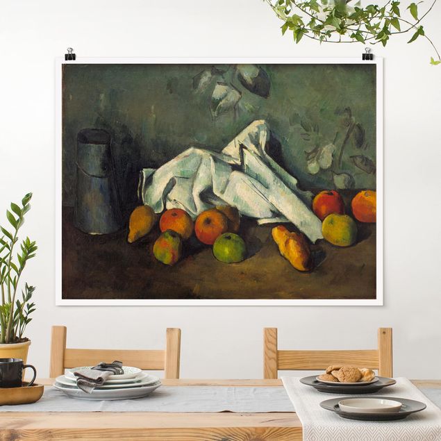 Kök dekoration Paul Cézanne - Still Life With Milk Can And Apples