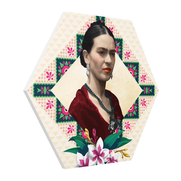 Tavlor blommor  Frida Kahlo - Flowers And Geometry