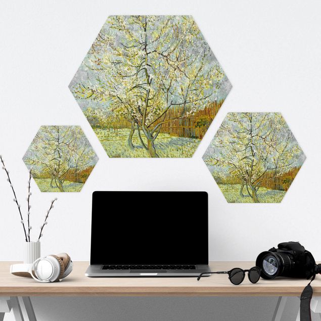 Tavlor konstutskrifter Vincent van Gogh - Flowering Peach Tree