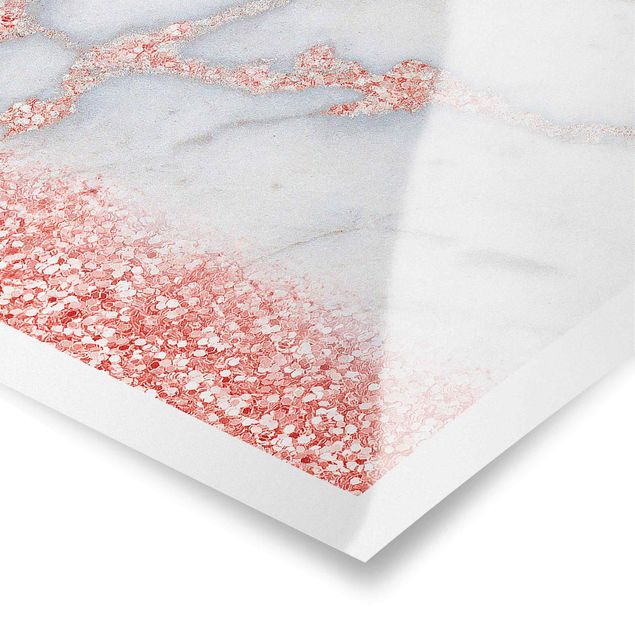 Tavlor Uta Naumann Marble Look With Pink Confetti