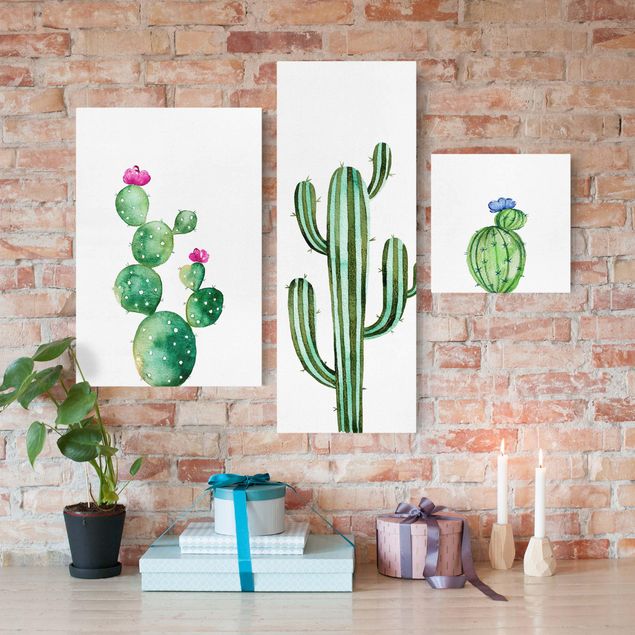 Kök dekoration Watercolour Cactus Set