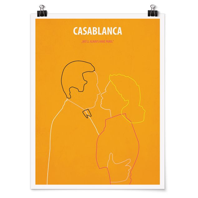 Tavlor konstutskrifter Film Poster Casablanca