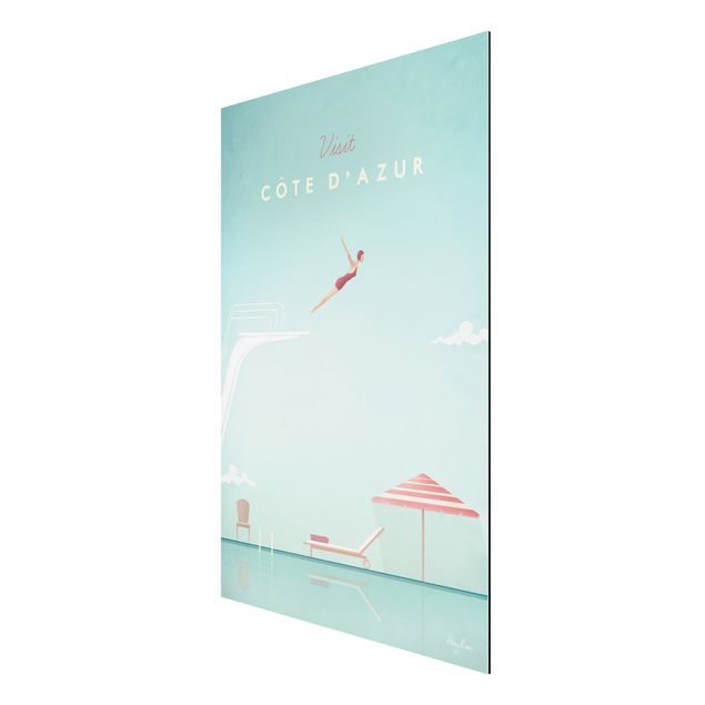 Tavlor stränder Travel Poster - Côte D'Azur