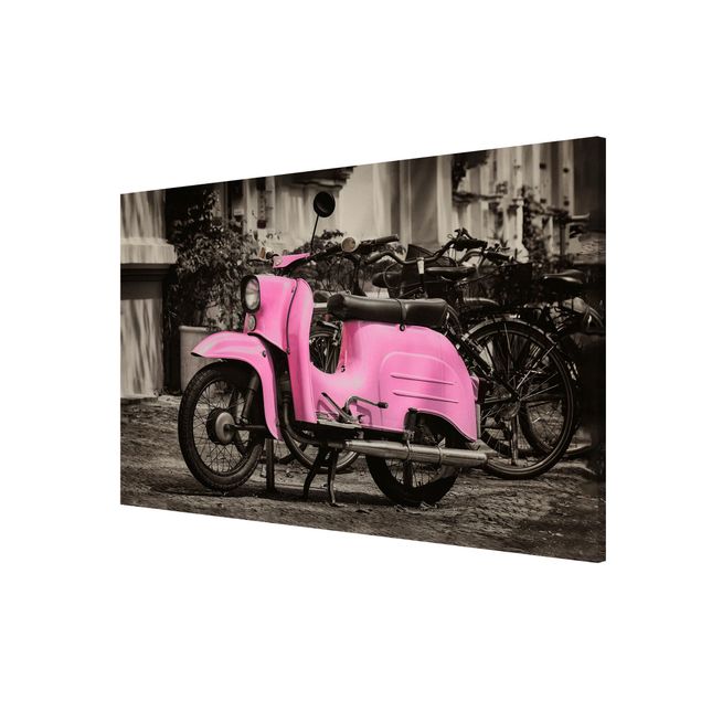 Tavlor modernt Pink Scooter