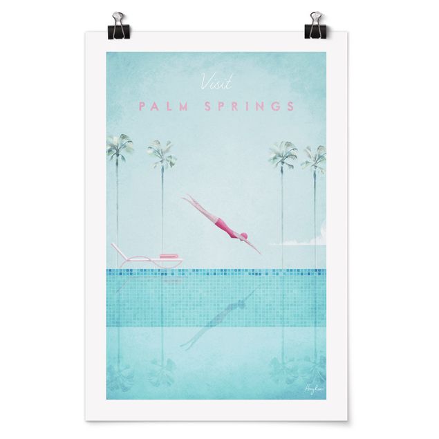 Posters konstutskrifter Travel Poster - Palm Springs