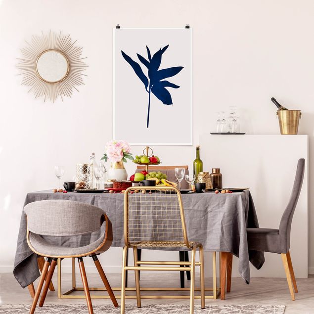 Posters blommor  Graphical Plant World - Blue
