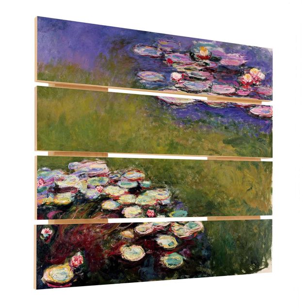 Trätavlor landskap Claude Monet - Water Lilies